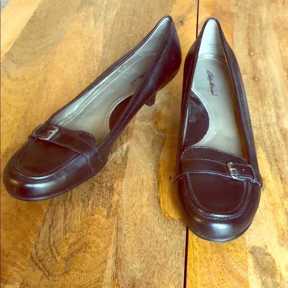 Eddie Bauer Shoes - Black Leather Eddie Bauer Heels Size 12